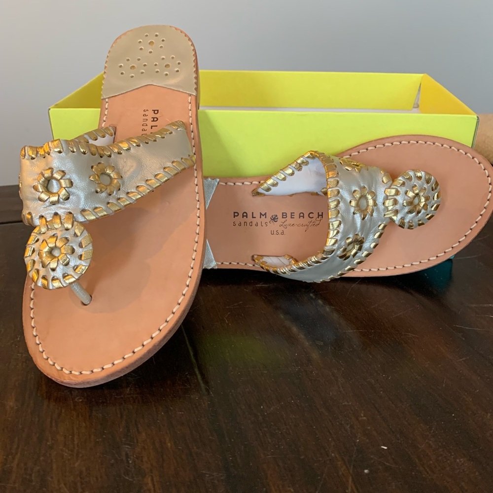 Jack Rogers leather sandal sz 8, NWOT.